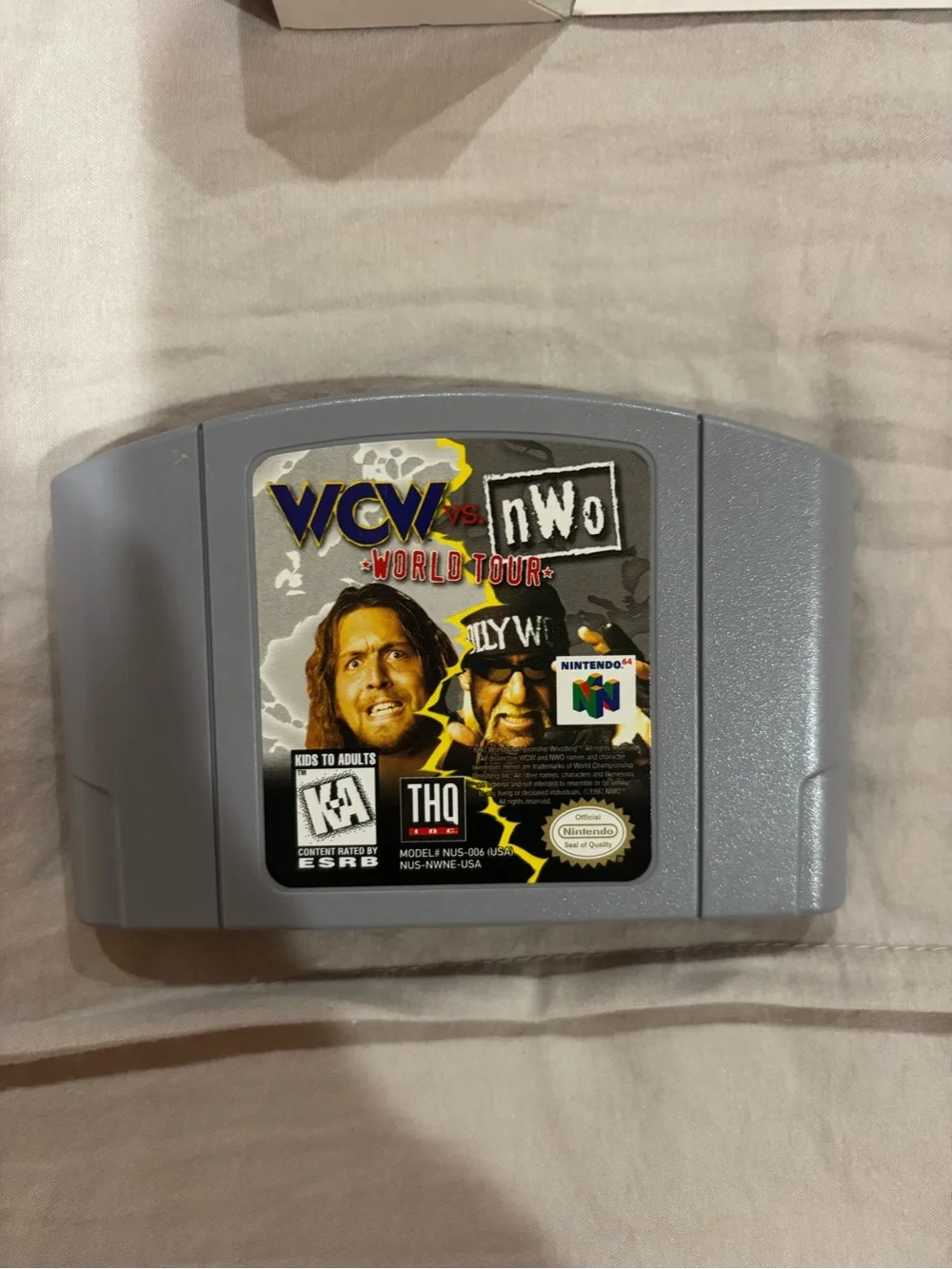 Nintendo WCW vs nWo World Tour Video Game - Gold, Black, Blue